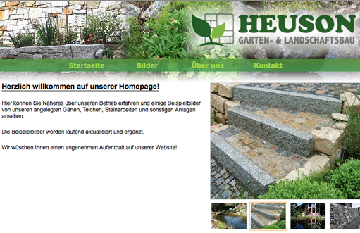 heuson-galabau.de Webseite